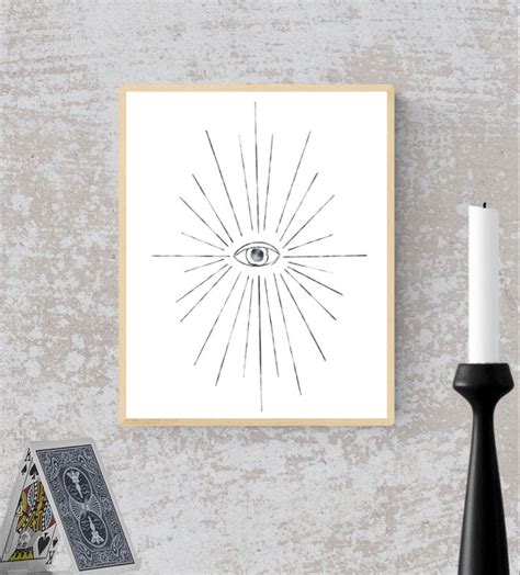 Eclectic Wall Art Oracle Eye Printable Boho Decor Witchy | Etsy ...