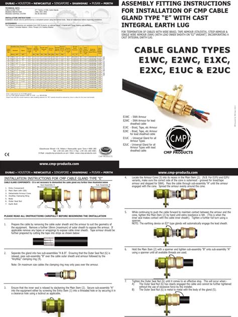 Industrial Cable gland installation | Nut (Hardware) | Screw