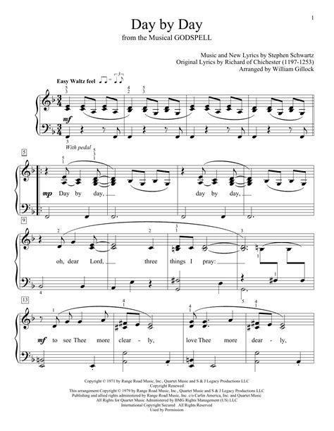 Day By Day Sheet Music | William Gillock | Educational Piano