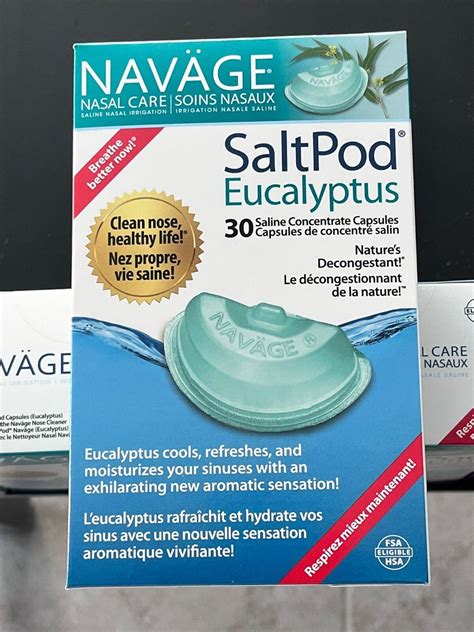 NAVAGE Eucalyptus Salt Pods 30 CT BRAND NEW & SEALED - EUCALYPTUS EXP ...