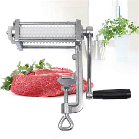 Amazon.com: PIAOCAIYIN Meat Tenderizer Machine, Manual Meat Cuber Tool ...