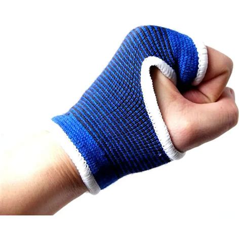 2 Pcs Compression Wrist Support Sports Wristband Bracer Palm Protector Wrist Wraps Fitness Gym ...