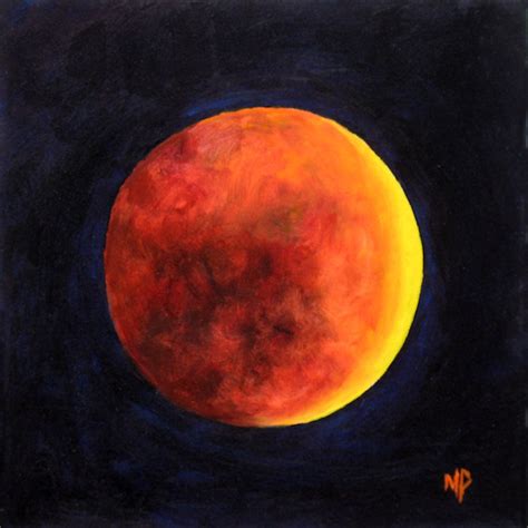 Marina Petro ~ Adventures In Daily Painting: Lunar Eclipse, "Moon ...