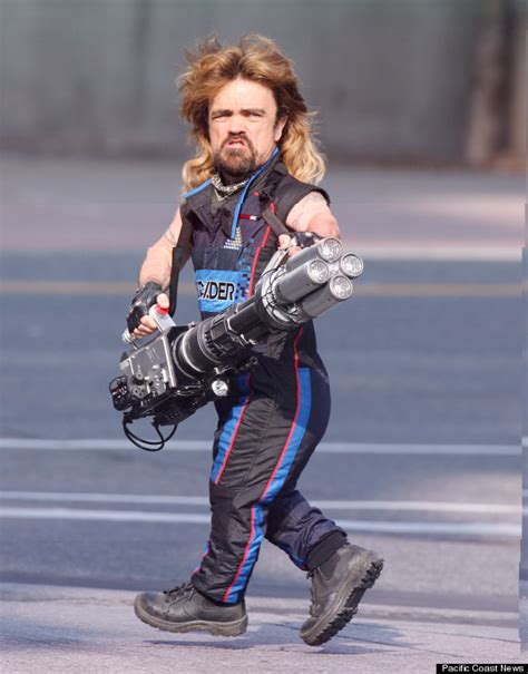 Peter Dinklage With A Mullet & Laser Cannon On The Set Of 'Pixels' Is ...