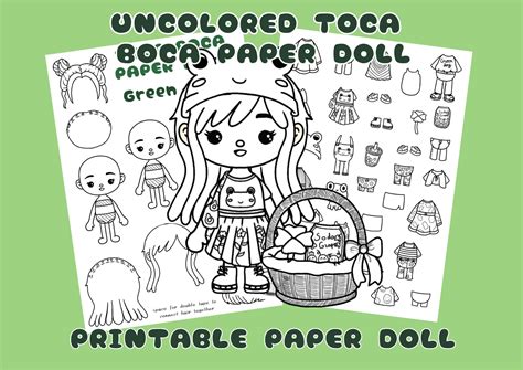 Toca Boca Ideas Paper Dolls Paper Dolls Clothing Paper Doll Template ...