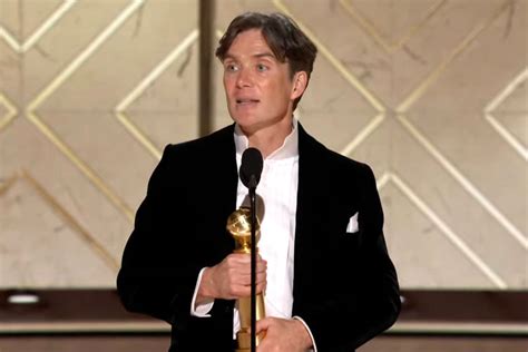 Cillian Murphy Wins 2024 Golden Globe for Best Actor in a Drama Movie