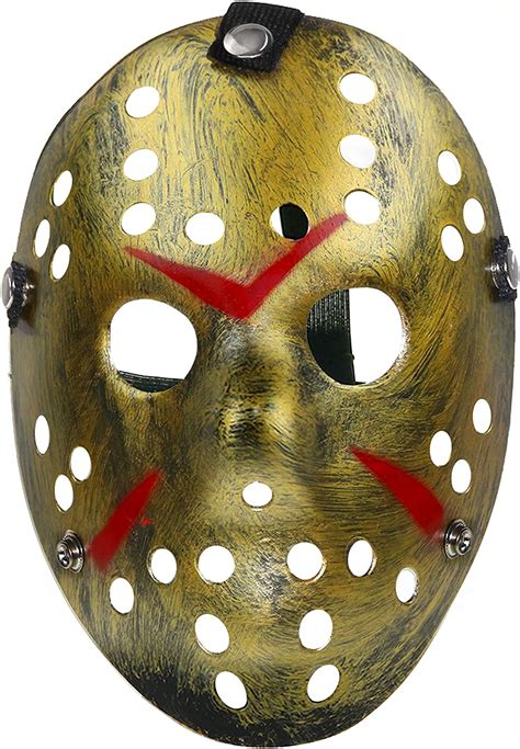 Amazon.com: Skeleteen-Horror Hockey-Costume-Mask Realistic Killer ...