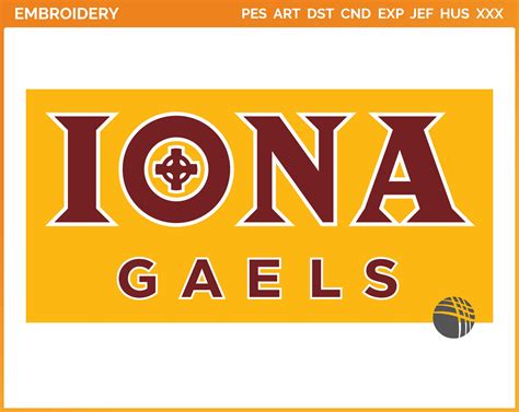 Iona Gaels - Alternate Logo (2013) - College Sports Embroidery Logo in ...