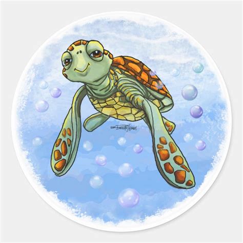 Cute Sea turtle stickers | Zazzle.com