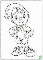 Noddy coloring pages, colouring Noddy- DinoKids.org