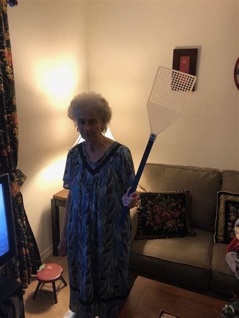 My grandma and her giant fly swatter : pics