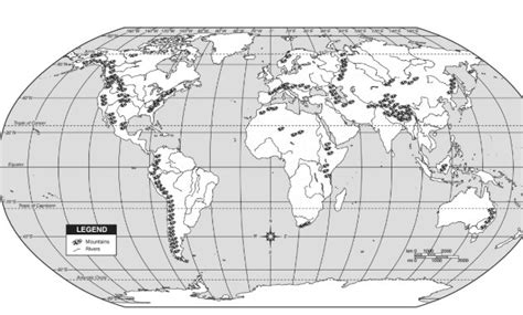 World Map Physical Features Diagram | Quizlet