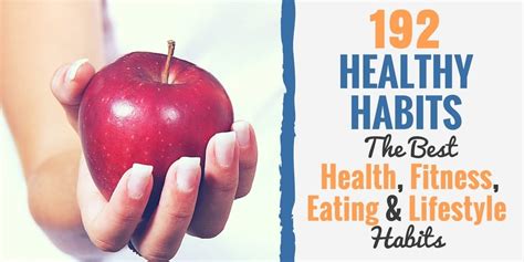 192 Health Habits: A Simple List of Healthy Living Activities