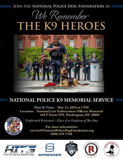 National Police K9 Memorial Service for Police Week - National Law ...