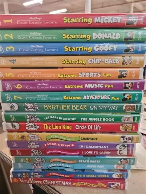 DISNEY SING-ALONG SONGS Dvd Lot Of 10 Disneyland & 7 Classic Cartoon classics $136.16 - PicClick AU