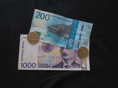 Norwegian Krone Notes and Coins, Norway Stock Photo - Image of banking ...