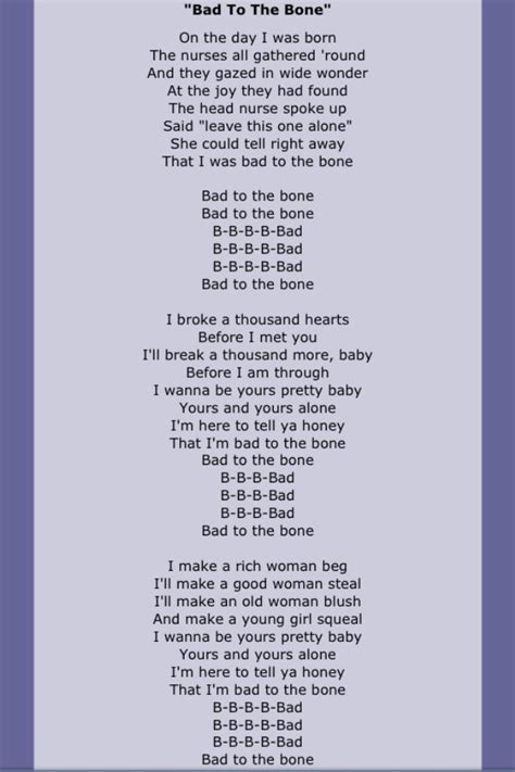 To the Bone Lyrics - GrantsrFrazier