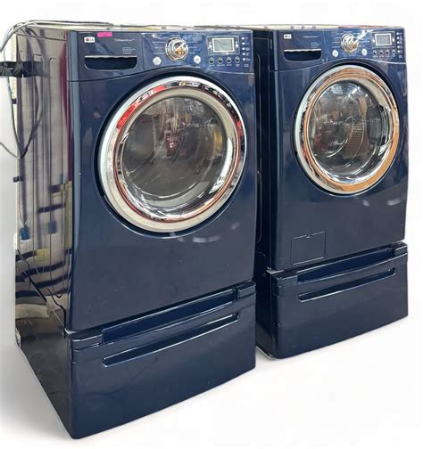 Lg Front Load Steamwasher And Steamdryer Set. Auction