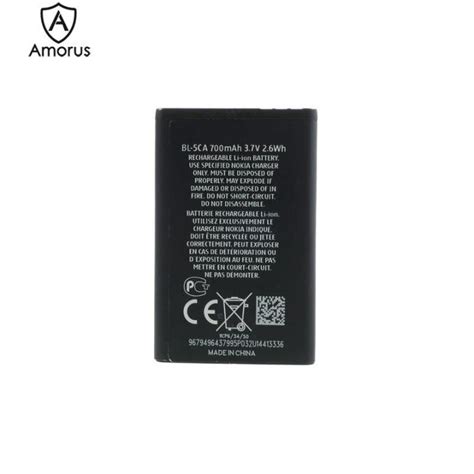 Amorus For Nokia 1110 / 1111 / 1112 / 1200 / 2310 3.7V 700mAh Rechargeable Li-ion Polymer ...