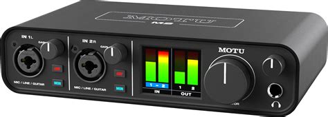 Motu M2 USB Audio Interface with Studio-Quality Sound with 2 Inputs and ...