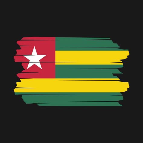 Togo Flag Brush Vector 19542048 Vector Art at Vecteezy