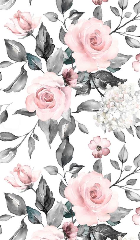 Watercolor flower wallpaper for iPhone | Sfondi floreali, Acquerello floreale, Dipingere fiori