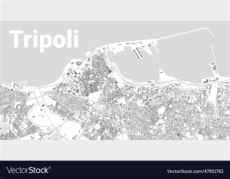 Tripoli city map Royalty Free Vector Image - VectorStock