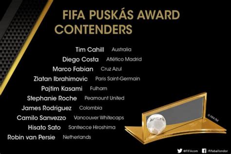 Video: FIFA Puskás Award 2014 - Ten Best Goals of the Year Announced | Pursuit Of Dopeness