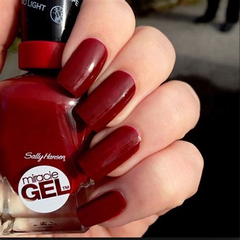 Sally Hansen Miracle Gel Nail Polish in Dig Fig - No Light Needed | Nail polish, Drugstore nail ...