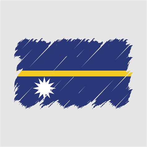 Nauru Flag Brush Vector 16841748 Vector Art at Vecteezy