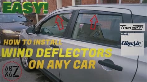 How to install WIND DEFLECTORS on any car! EASY - Heko/Climair Wind Deflector Installation Guide ...