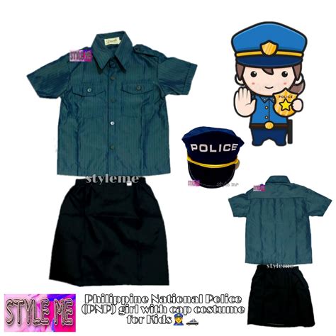 GIRL PULIS PULISYA LOCAL POLICE UNIFORM CAREER COSTUME FOR KIDS NEW ...