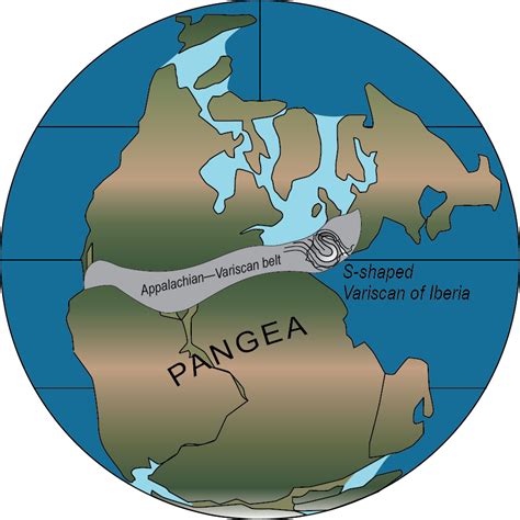 Pangea Map Drawing