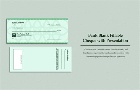 Blank Check Template in Illustrator, Word, PSD - Download | Template.net