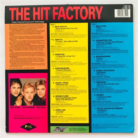 Hit Factory, The - The Best Of Stock Aitken Waterman - LP Vinyl PH