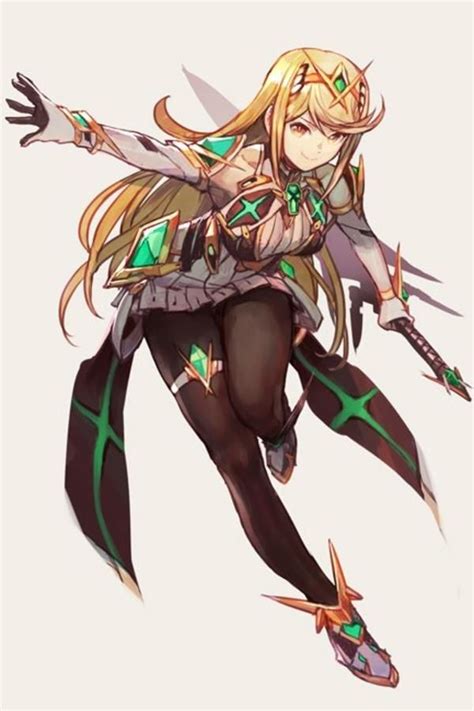 Mythra but with leggings - fanart by click_burgundy | Xenoblade ...