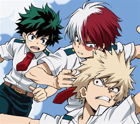 Deku vs Bakugou vs Todoroki : r/BokuNoHeroAcademia