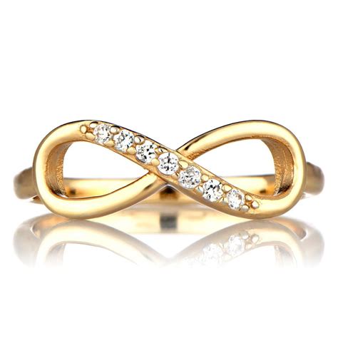 Maya's Grace - Infinity Love Charm Womens Metal Wedding Anniversary Beauty Jewelry Luxury Ring ...