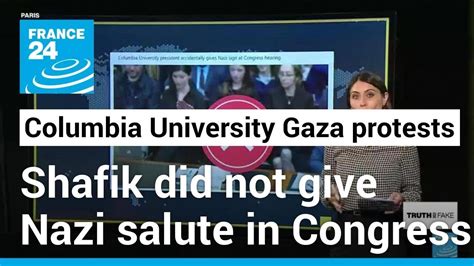 Columbia University President did not give Nazi salute in Congress • FRANCE 24 English - World News