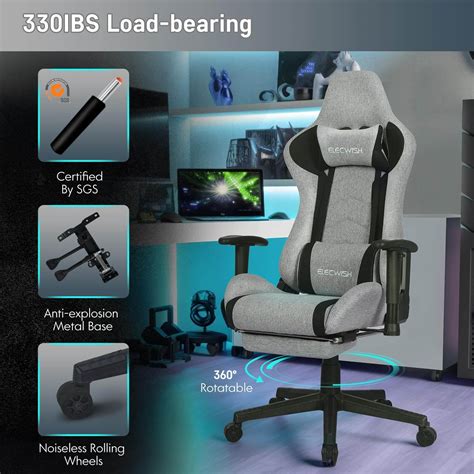 Gaming Chair with Massage Lumbar Support OC121