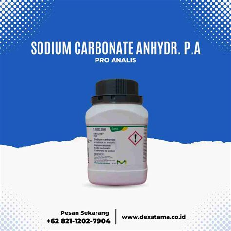 Jual sodium carbonate anhydrous Merck - Dexatama.co.id