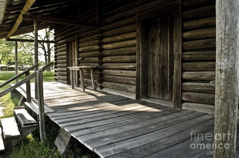 The Log Cabin Porch Photograph by Debra Johnson