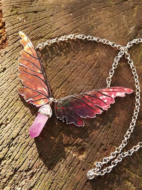 Dark Crystal Iridescent Gelfling Wings Pendant - Etsy