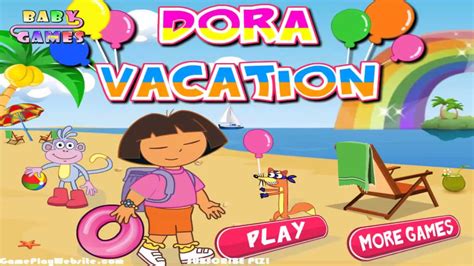 Dora Online Game Children Gameplay Video - Baby Girl Games - YouTube