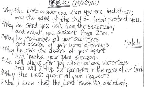 Journey through Psalms...An Addict's View: Psalm 20 (KJV) - The Lord hear thee in the day of trouble