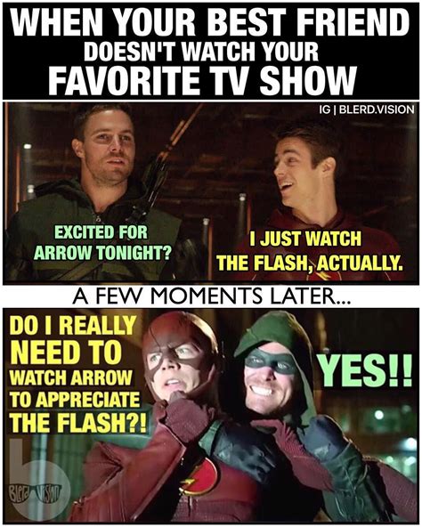 Instagram photo by Blerd Vision • Apr 20, 2016 at 4:32pm UTC | Flash funny, The flash, Arrow funny