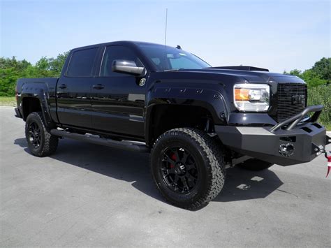 Black Lifted GMC Sierra Truck Gmc Trucks Sierra, Gmc Pickup Trucks ...