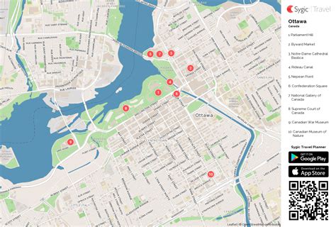 Ottawa Printable Tourist Map | Sygic Travel