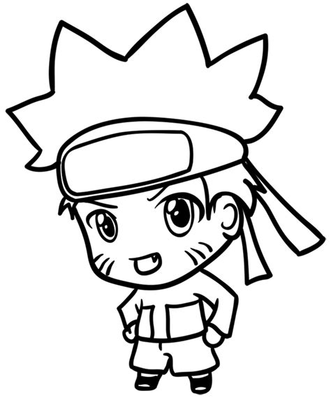 How to draw Naruto - Chibi Drawings - step by step tutorials