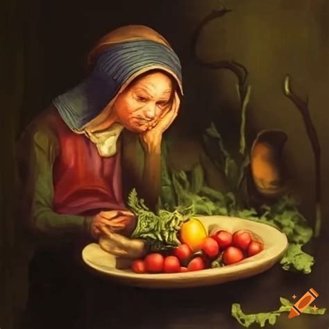 The vegetable peasant of florgelpiep on Craiyon